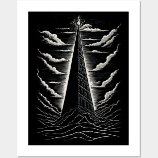 Lighthouse Obelisk Posters and Art